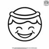 Jolly Elf Emoji Coloring Pages