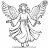 Joyful Angel Coloring Pages