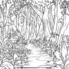 Jungle Pathway Coloring Pages