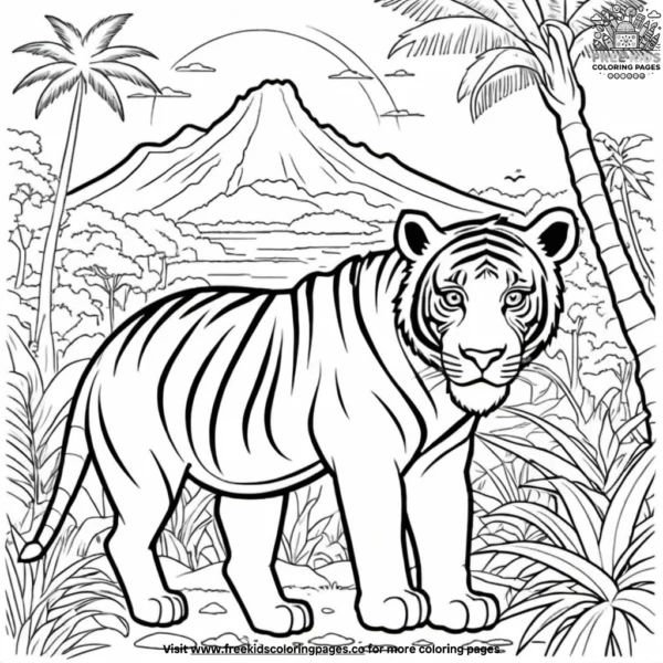 Jungle safari coloring pages