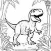 Jurassic Chase Adventures Coloring Pages