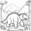 Jurassic Jungle Safari Coloring Pages