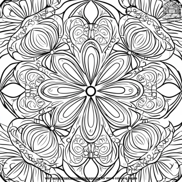 Kaleidoscope dreams coloring pages