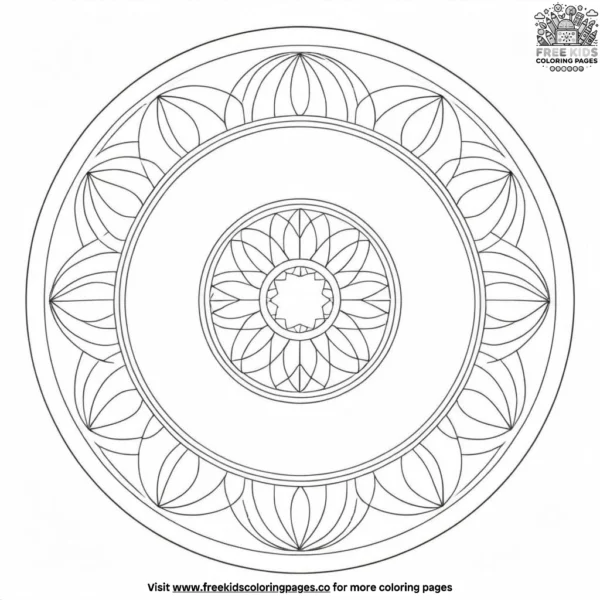 Kaleidoscopes coloring pages