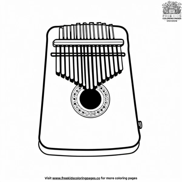 Kalimba coloring pages