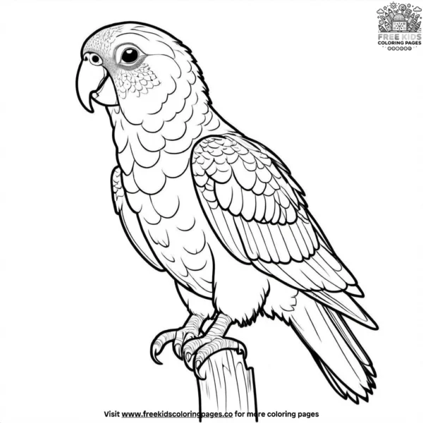 Kea parrot coloring pages