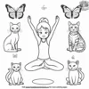 Kids Animal Yoga Poses Coloring Pages