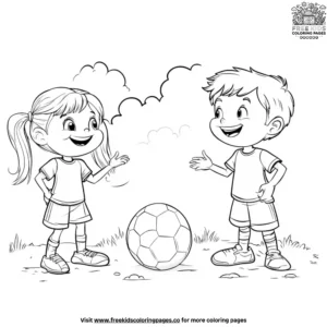 Kindness in sports coloring pages