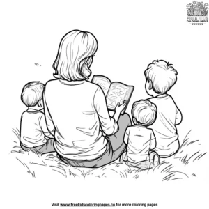 Kindness in storytelling coloring pages