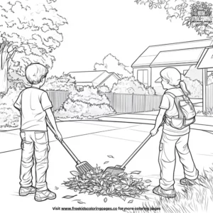 Kindness to Neighbors Coloring Pages