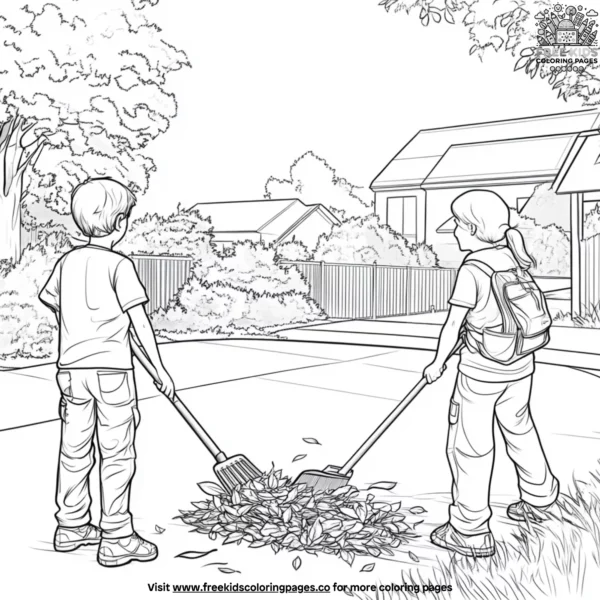 Kindness to neighbors coloring pages