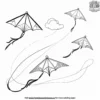 Kite Flying Fun Coloring Pages