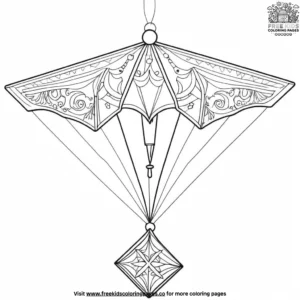 Kite Ornament Coloring Pages