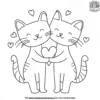 Kitty Love Coloring Pages