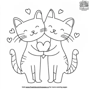 Kitty Love Coloring Pages