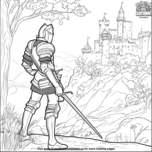 Knight's Quest Coloring Pages