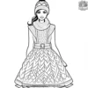 Knitwear Fashion Coloring Pages