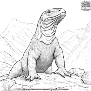 Komodo King Coloring Pages