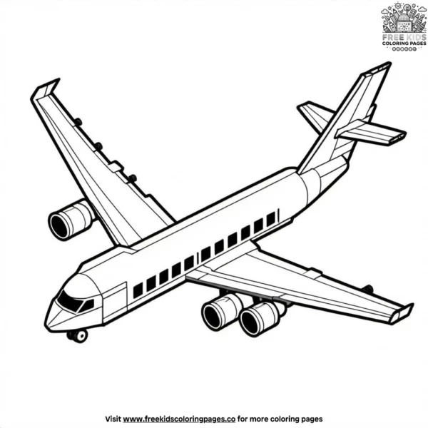 Lego airplane coloring pages