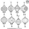 Lantern Decor Coloring Pages