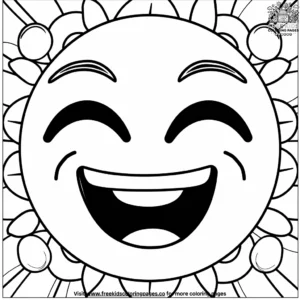 Laughing Emoji Coloring Pages