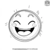 Laughing Sunshine Emoji Coloring Pages