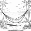 Lazy Hammock Day Coloring Pages