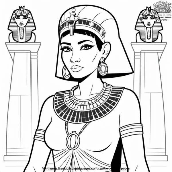 Legendary cleopatra coloring pages