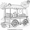 Lemonade Stand Coloring Pages