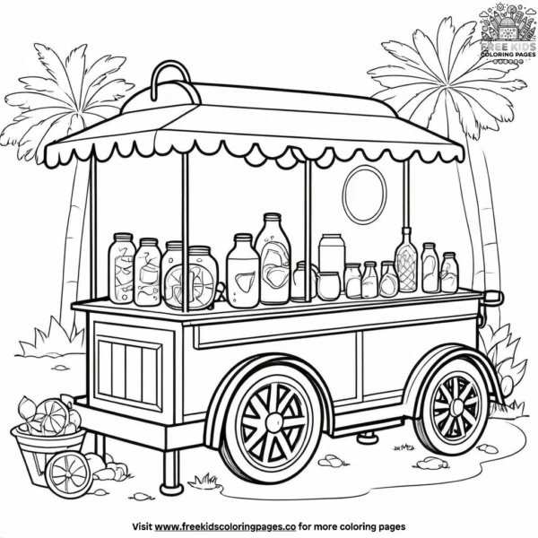 Lemonade stand coloring pages