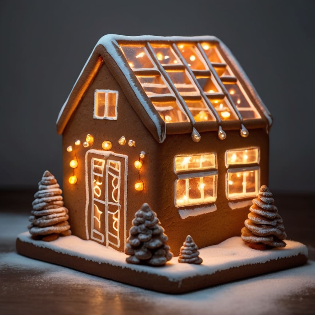 Gingerbread greenhouse