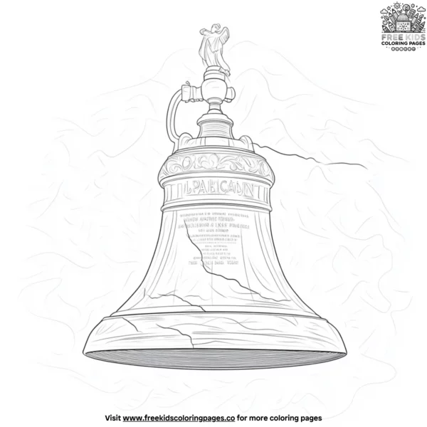 Liberty bell coloring pages