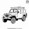 Lifeguard Jeep Beach Coloring Pages