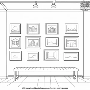 Local Art Gallery Coloring Pages