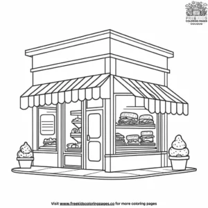 Local deli coloring pages