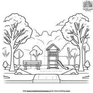 Local park coloring pages