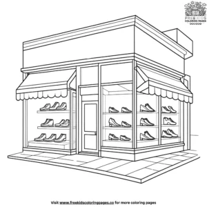 Local Shoe Store Coloring Pages