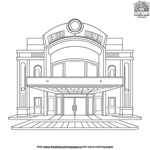 Local theater coloring pages