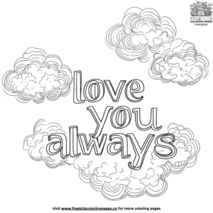 Love you always coloring pages