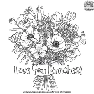 Love you bunches coloring pages