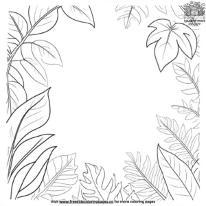 Lush Jungle Canopy Coloring Pages