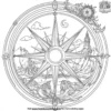 Magical Compass Coloring Pages