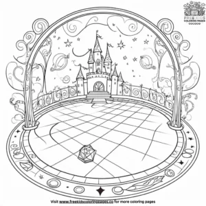 Magical Dance Floor Coloring Pages