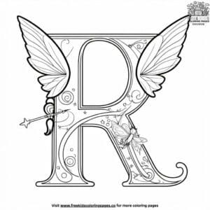 Magical Fairy Alphabet Coloring Pages