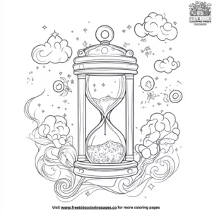 Magical Hourglass Coloring Pages