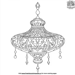 Magical Lamp Coloring Pages