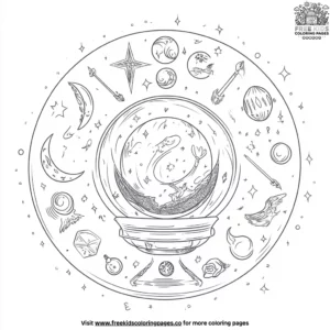 Magical Orb Coloring Pages