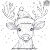 Magical Reindeer Coloring Pages