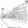 Main Street Coloring Pages