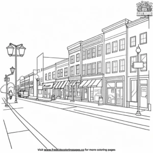 Main street coloring pages